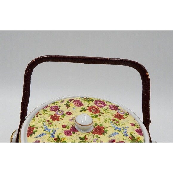 Formalities by Baum Bros Jubilee Yellow Rose Biscuit Cookie Jar Ice Bucket - Picture 6 of 12